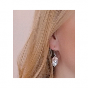 Souvenir del Mare Collection 925 Silber handmade Süßwasserperlen Ohrhänger Barockperlen Girlwiththepearl