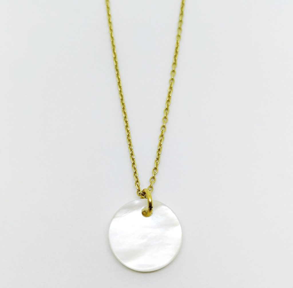Punto necklace souvenir del mar collection perlmutt wundervoll