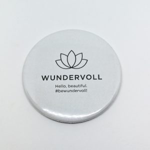 Spiegelbutton Taschenspiegel WUNDERVOLL hello beautiful #bewundervoll