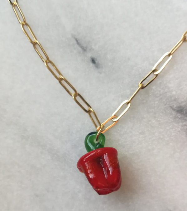 Isabella Spicy Paper Clip Necklace