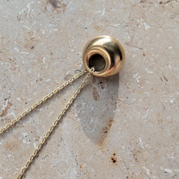 Mini Donut Necklace Gold